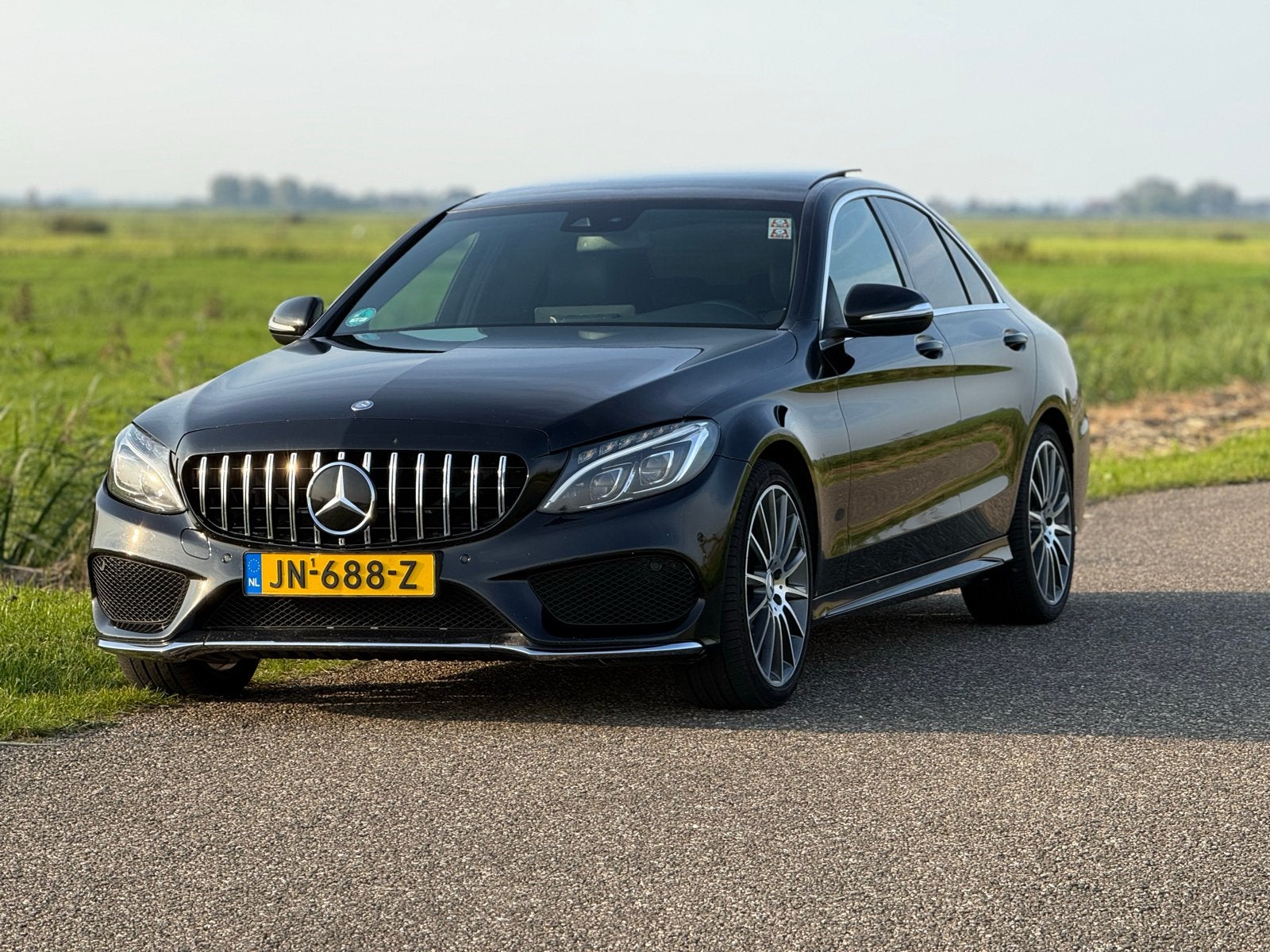 Mercedes-Benz C-Klasse C180 1.6 115KW Aut7 2014 Zwart, Automaat, 1800 kg, Zwart, 1595 cc
