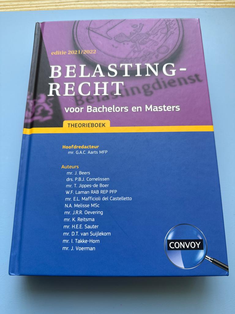 Belastingrecht voor Bachelors en Masters  (2021/2022), Ophalen of Verzenden, Gamma, Zo goed als nieuw, HBO