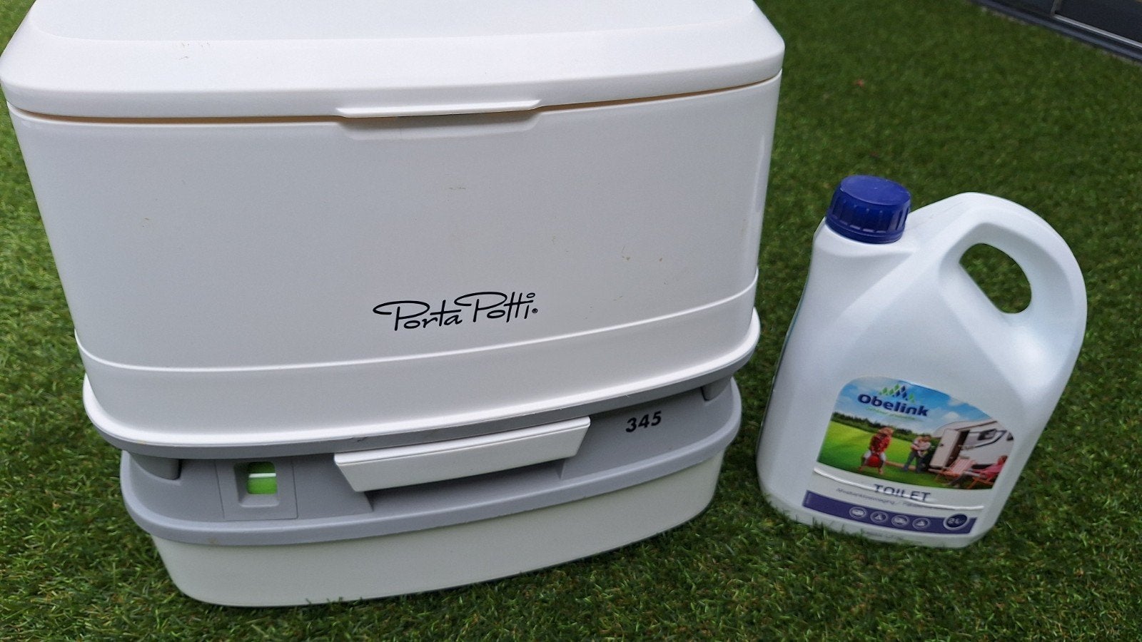 Thetford Porta Potti 345 zo goed als nieuw + vloeistof, Ophalen, Zo goed als nieuw
