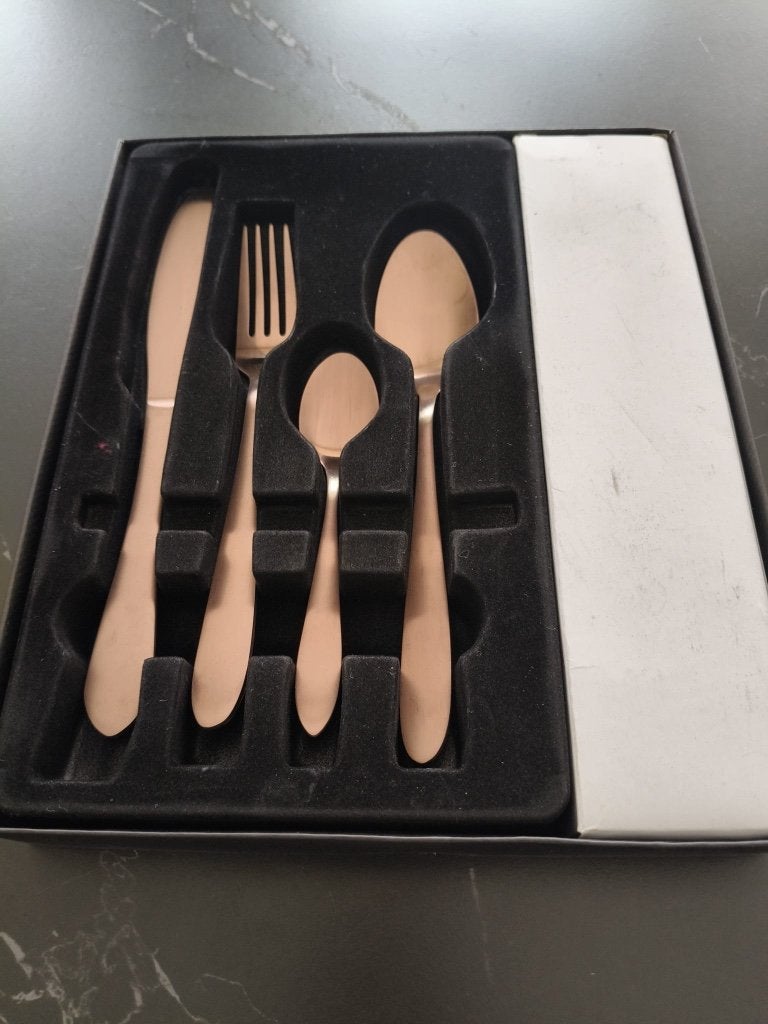 Berlinger Haus rosegold bestekset 24-delig, Ophalen of Verzenden, Zo goed als nieuw, Rvs of Chroom, Bestekset