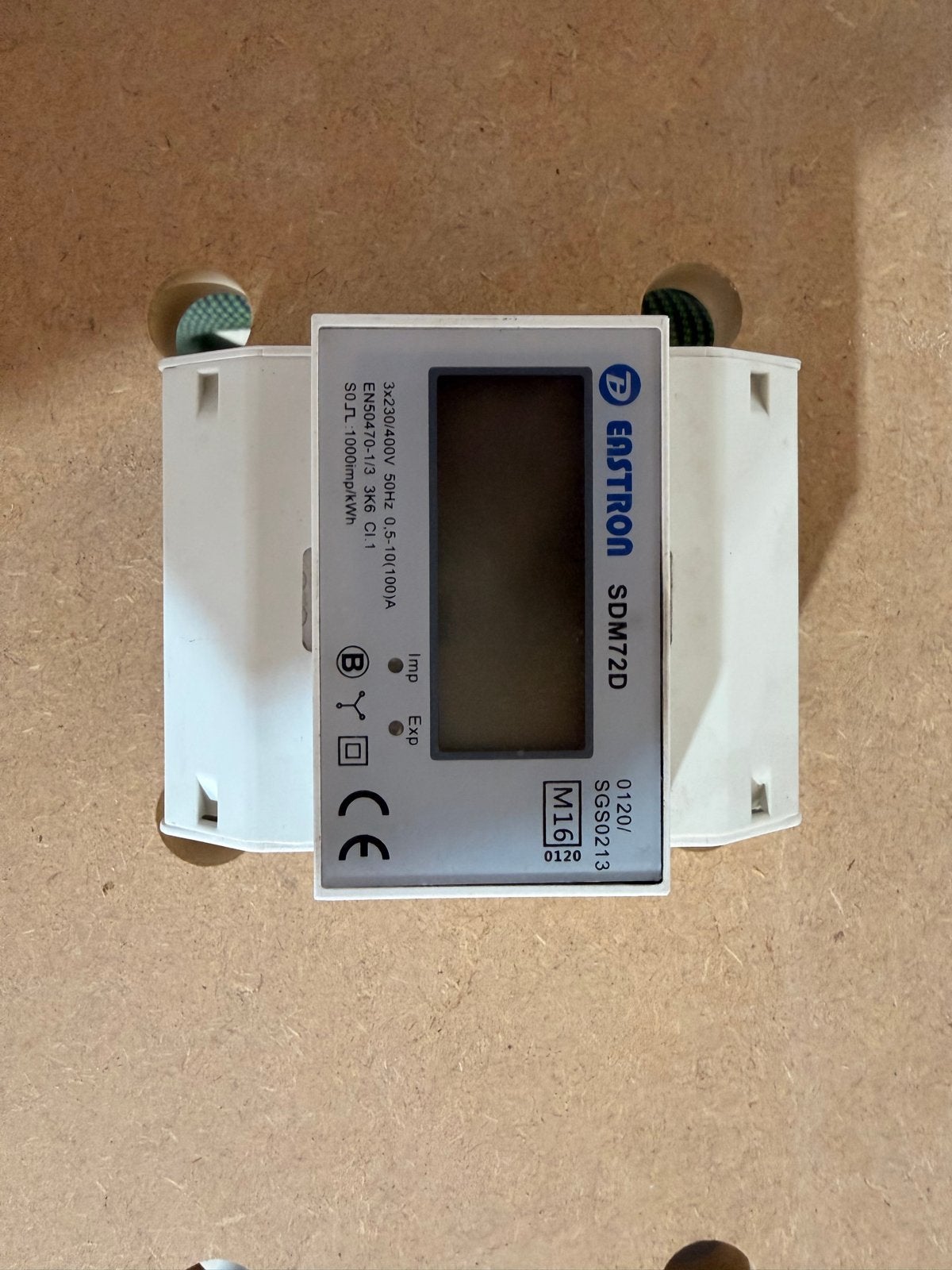 Eastron SDM72D 3-fase energiemeter, Ophalen of Verzenden, Gebruikt, Overige merken, Overige typen