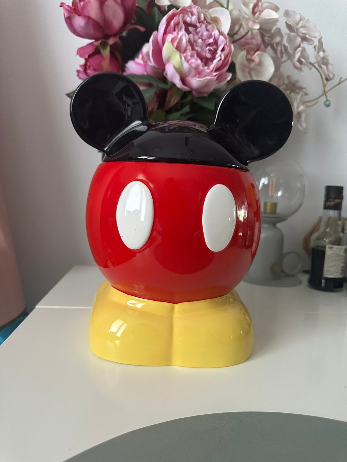 Disney Mickey Mouse koekjes pot opberg pot, Ophalen of Verzenden, Mickey Mouse, Gebruikt, Servies