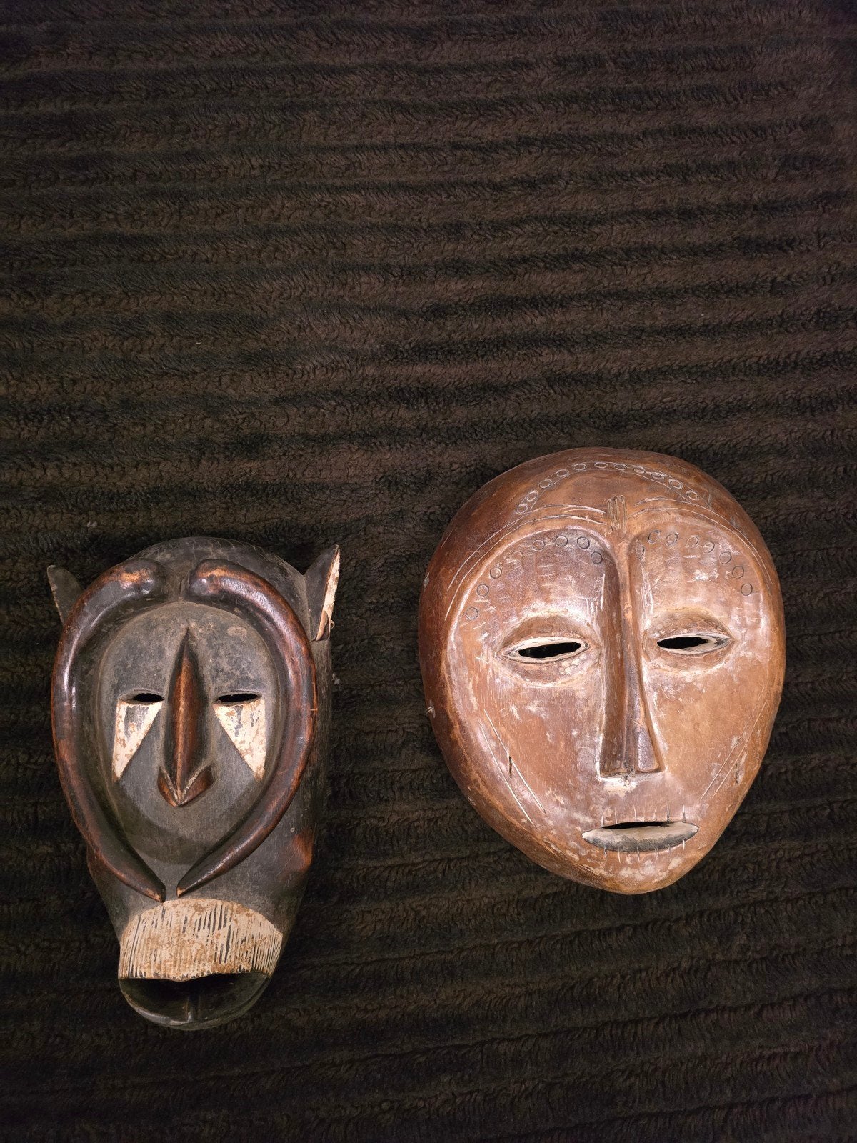 Antieke maskers (afrikaans), Afrika, Ophalen of Verzenden, Masker, Hout