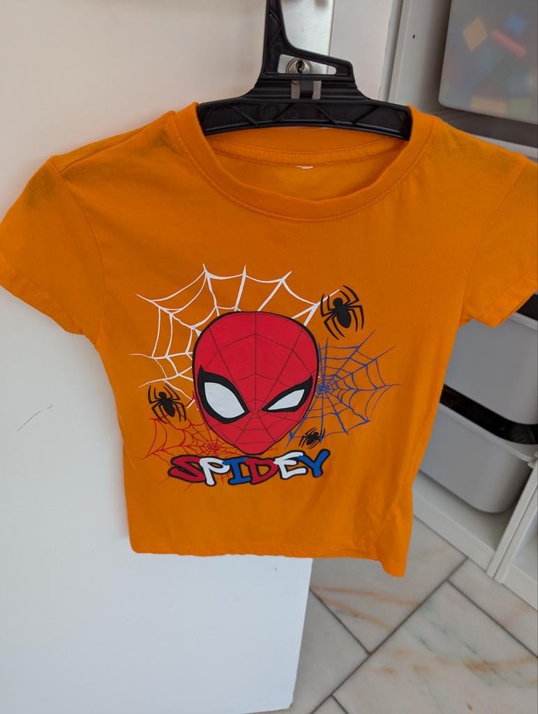 Koningsdag Spidey truitje. Maat 98/104, Ophalen of Verzenden, Zo goed als nieuw, Jongen