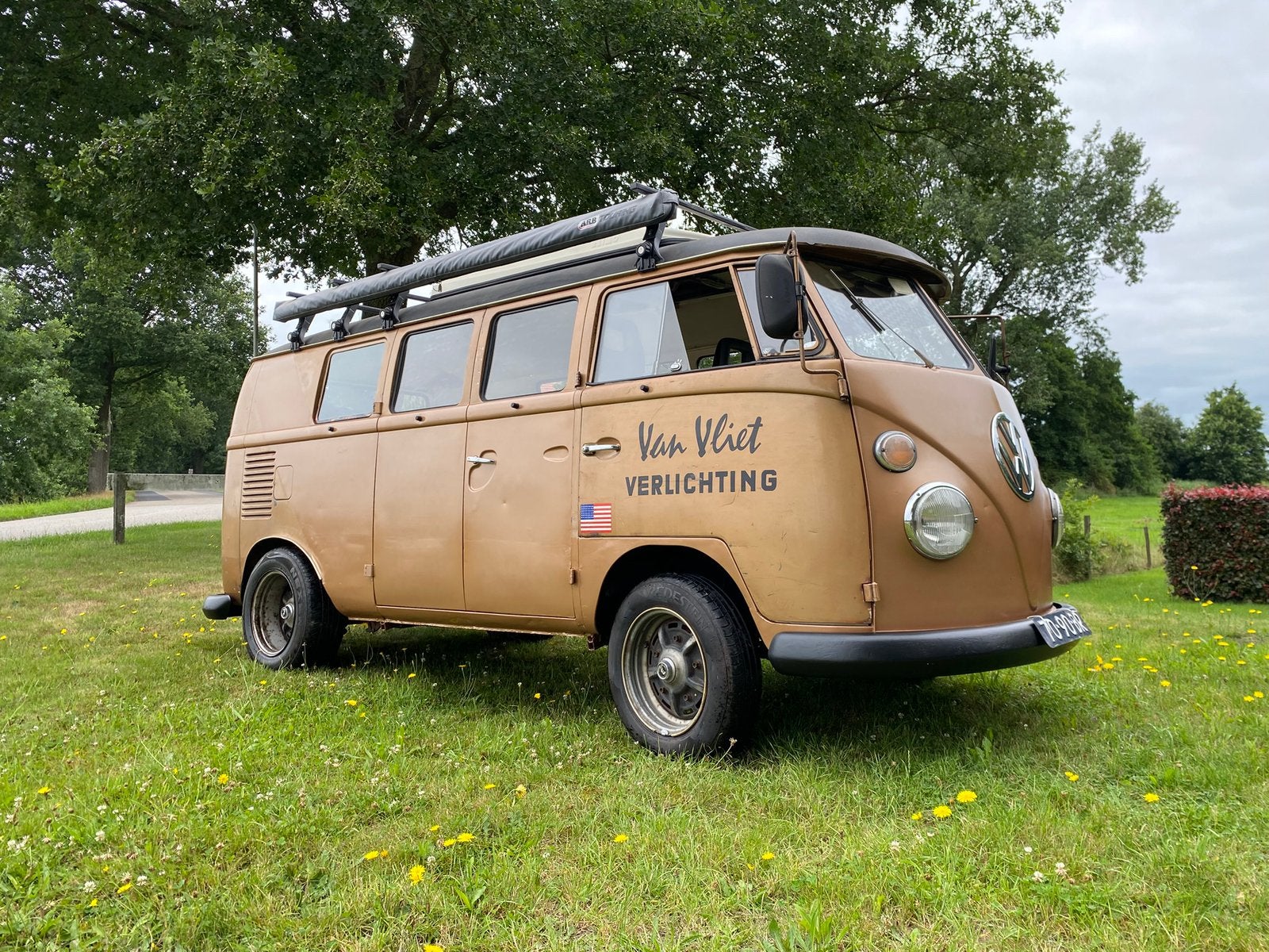 Volkswagen T1 Spijlbus uit 1966, Auto's, Zwart, Bruin, Handgeschakeld, Particulier