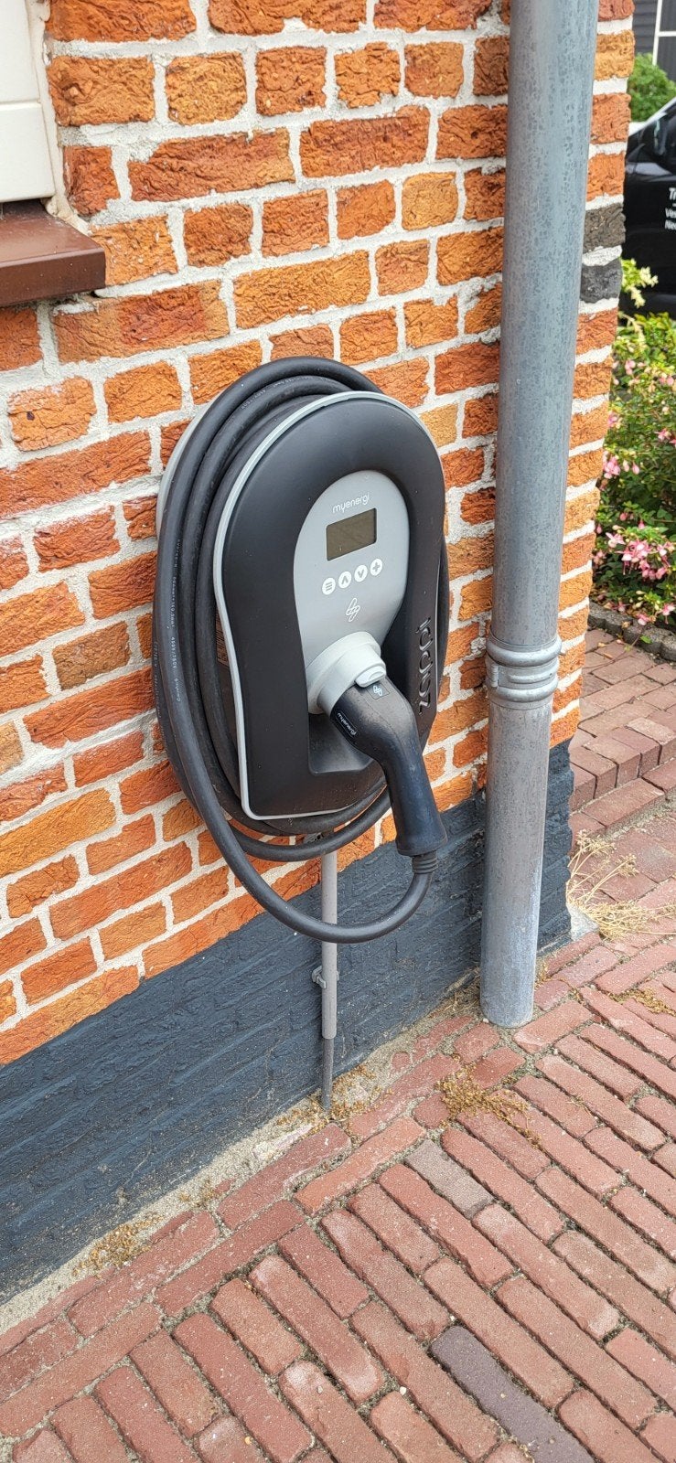 wallbox zappi, Ophalen, Laadpaal