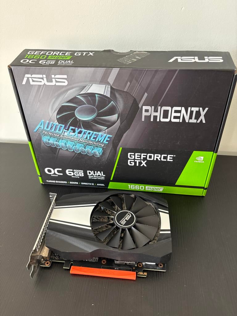 ASUS GeForce GTX 1660 Super OC 6GB Dual Phoenix, Computers en Software, Videokaarten, PCI-Express 3, Gebruikt, HDMI, GDDR6