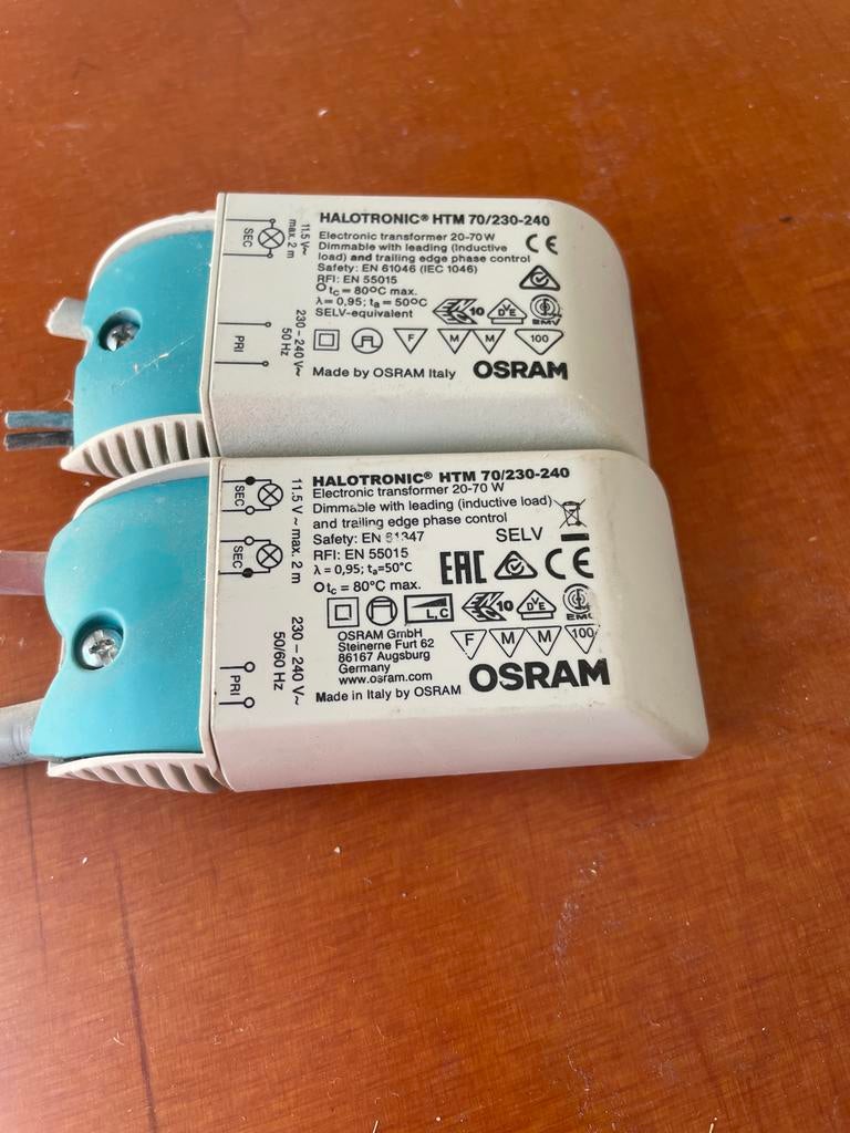 Osram Halotronic HTM 70/230-240 Elektronische Trafo, Gebruikt, 60 watt of meer, Overige typen, Overige fittingen