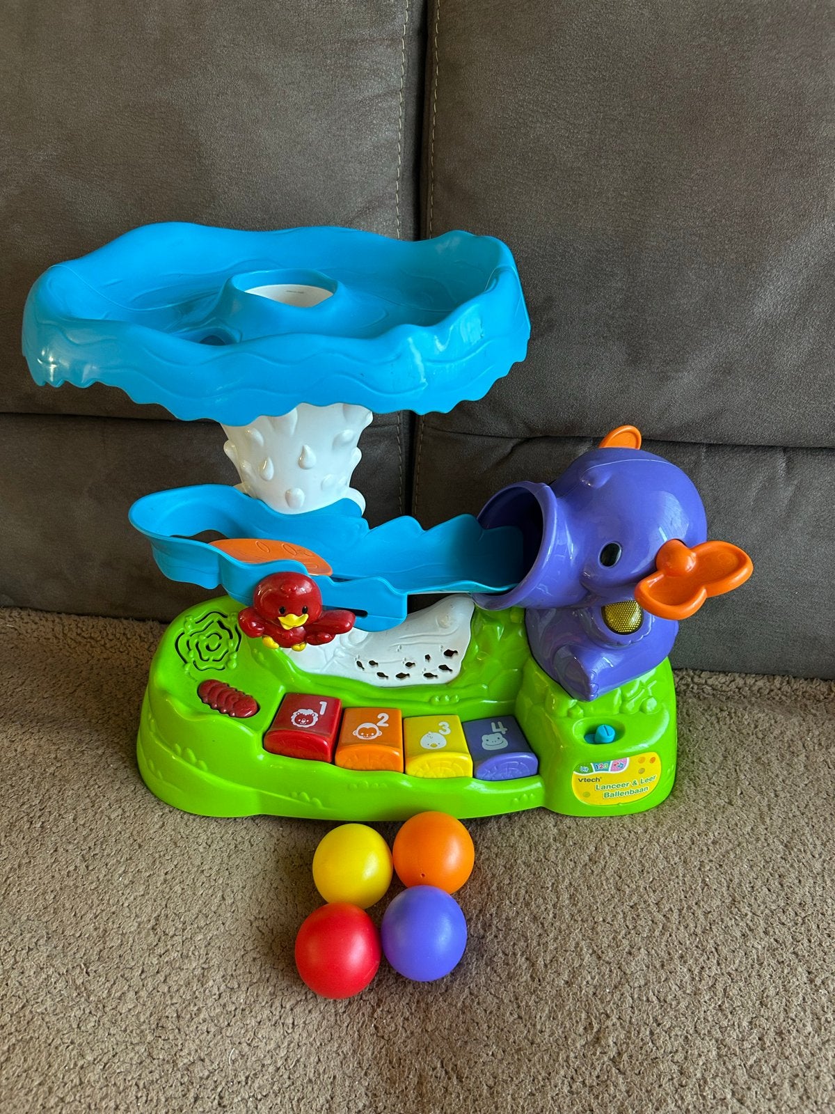 VTech Vrolijke Ballenbaan Olifant met Geluid, Ophalen of Verzenden, Gebruikt, Overige typen, Met geluid