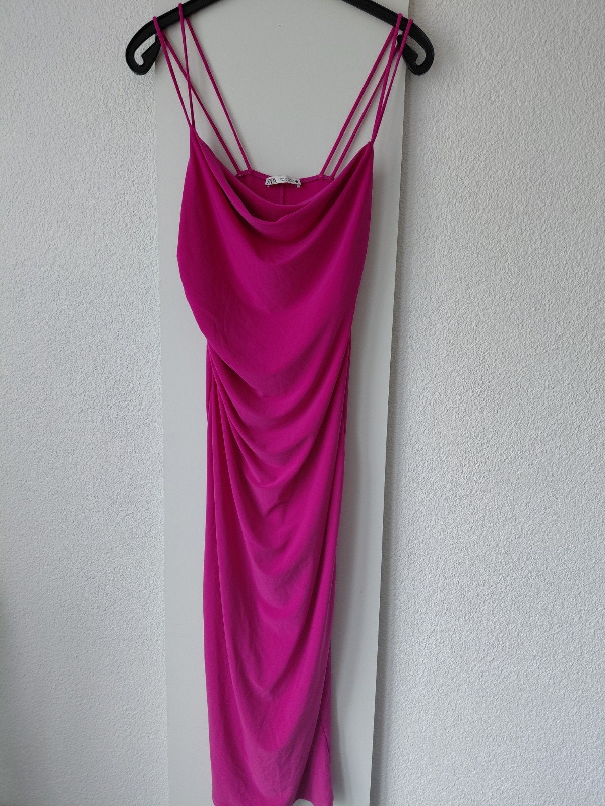 ZARA lange roze jurk s, Kleding | Dames, Zara, Ophalen of Verzenden, Zo goed als nieuw, Roze
