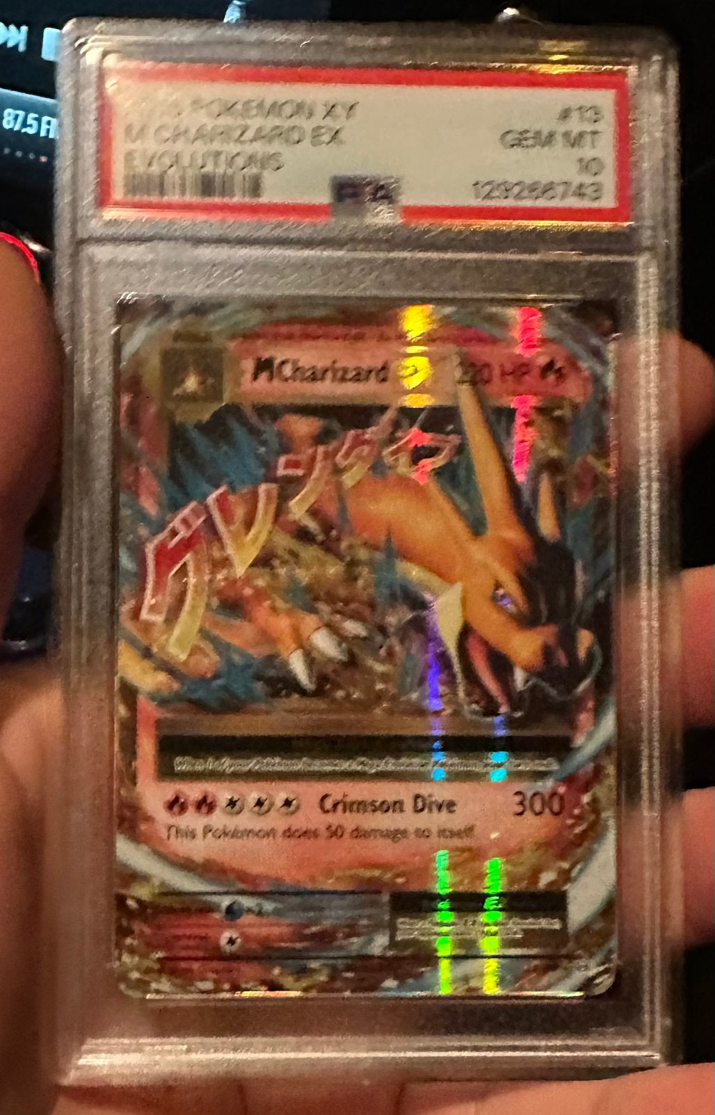 M Charizard ex 14 evolution psa 10, Hobby en Vrije tijd, Ophalen of Verzenden, Zo goed als nieuw
