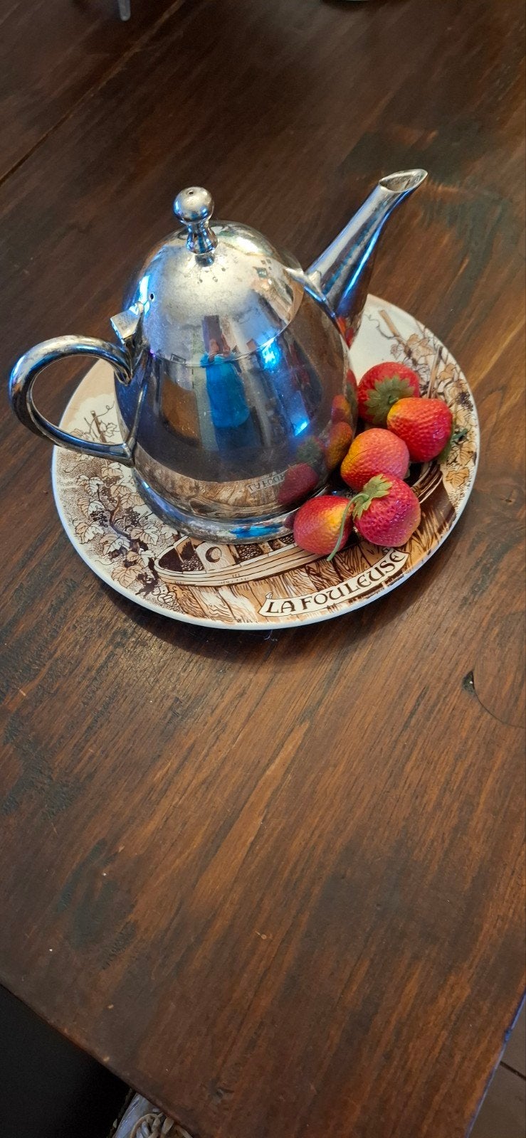 zwaar verzilverde  Engelse theepot ., Ophalen of Verzenden