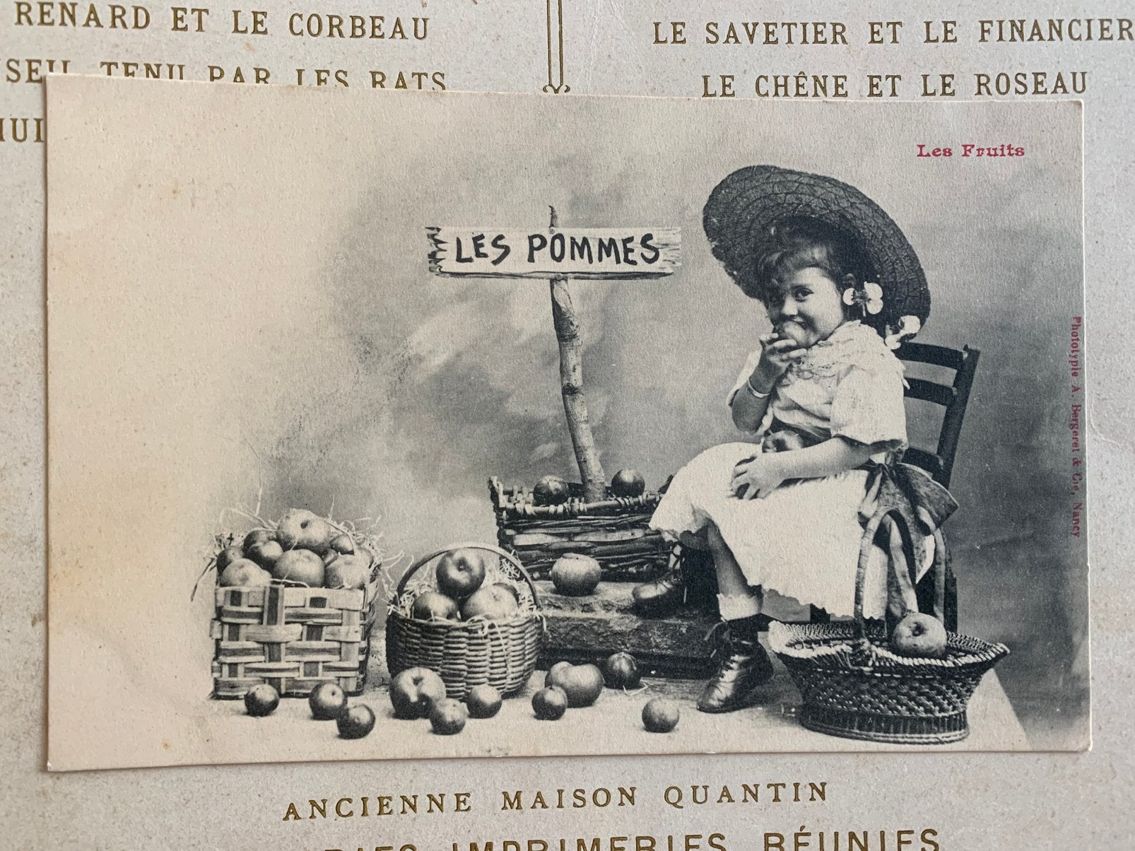 Les Fruits - Les Pommes - Appels (GO), Ophalen of Verzenden, Voor 1920, Ongelopen, Kinderen