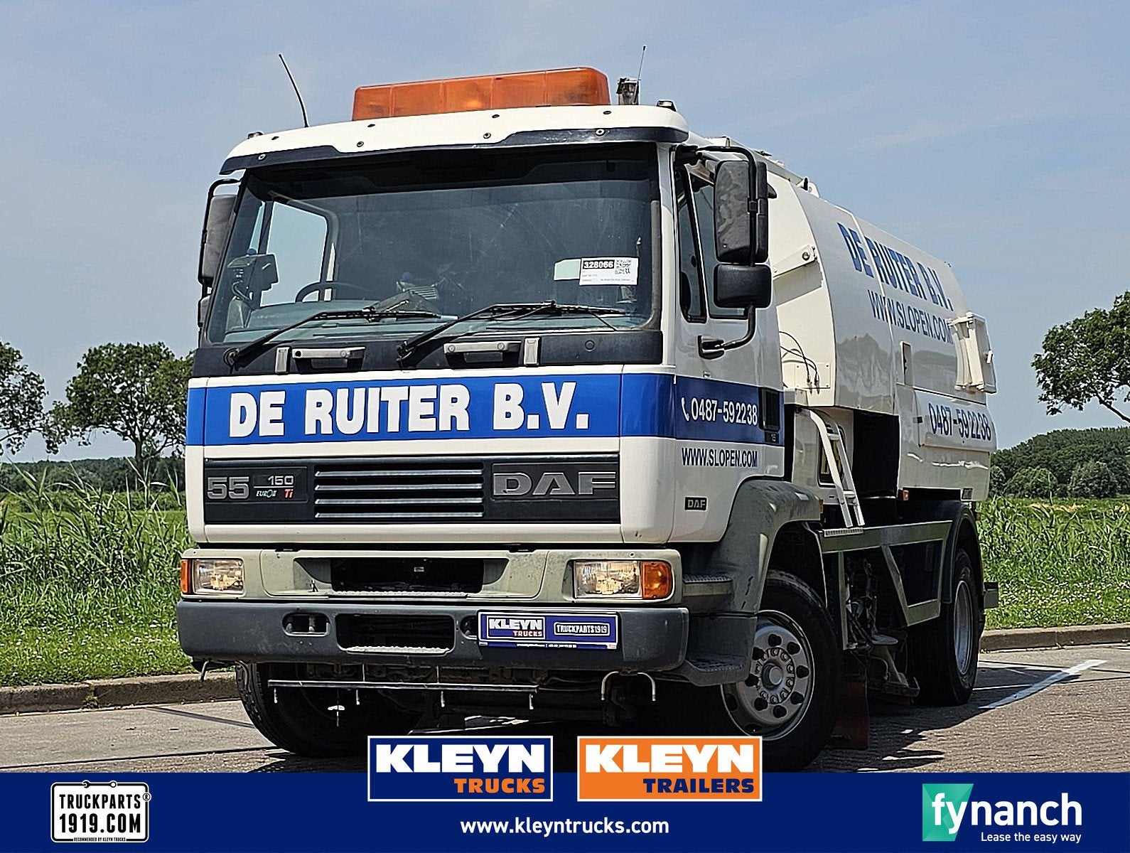 DAF 55.170 55.150, Euro 2, Parkeercamera, 150 pk, Wit