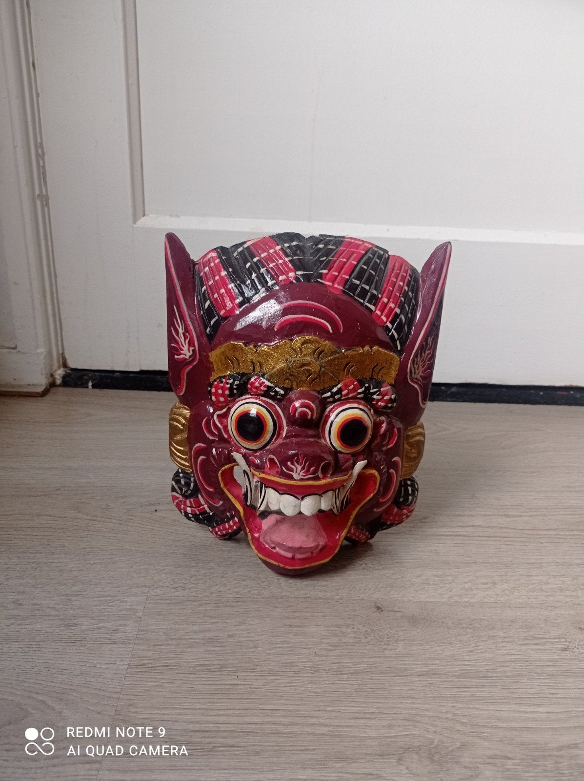 Barong-masker/Indonesië/Bali/handgemaakt/rood, Ophalen of Verzenden