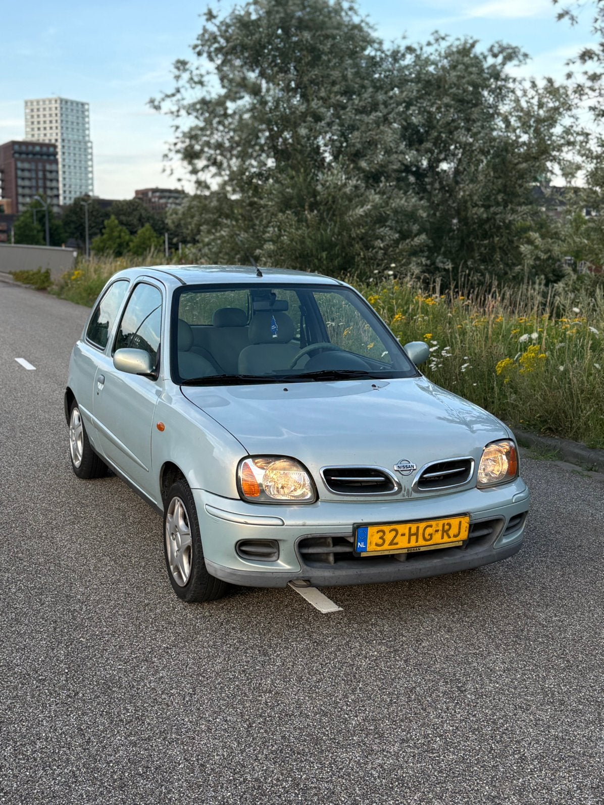 Nissan Micra k11 1.4 55KW 3D 2001 Groen, Auto's, Nissan, Voorwielaandrijving, 750 kg, 4 cilinders, 840 kg