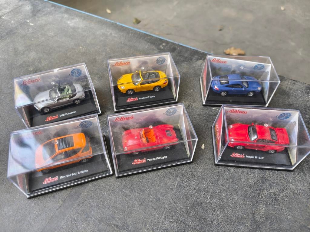 Set van 6 Schuco Junior Metal Cars 1:72, Ophalen of Verzenden, Zo goed als nieuw, Auto, Schuco