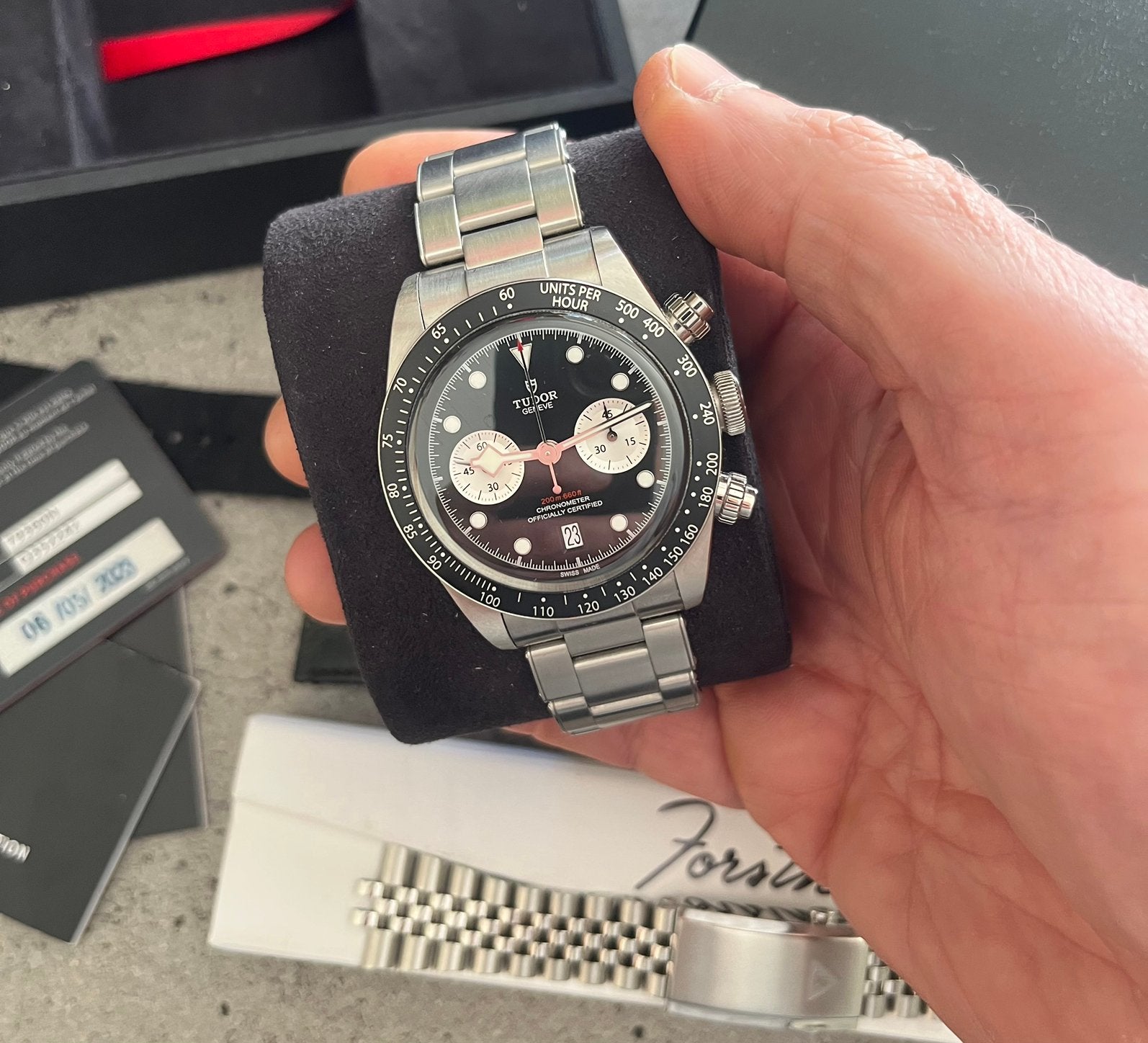 In top staat Tudor Black Bay Chrono 41mm, Sieraden, Tassen en Uiterlijk, Horloges | Heren, Ophalen of Verzenden, Zo goed als nieuw