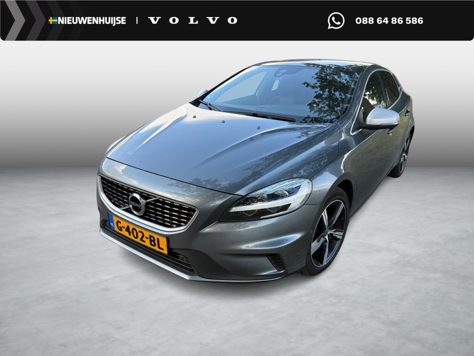 Volvo V40 1.5 T3 Polar+ Sport | R-Design | Trekhaak | Achter, Auto's, Volvo, 12 maanden, 4 cilinders, Automatische klimaatregeling