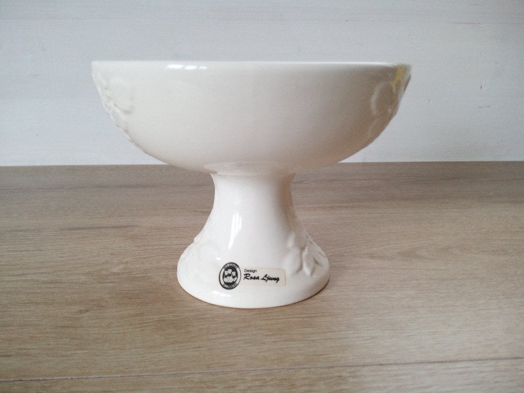Zweedse Vintage keramiek Rosa Ljung Schaal, Ophalen