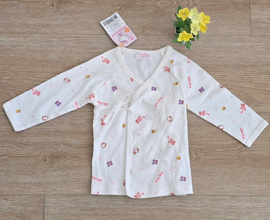 Nieuw Hello Kitty overslagshirtje maat 60-70, Ophalen of Verzenden, Nieuw, Hello Kitty, Jongetje of Meisje
