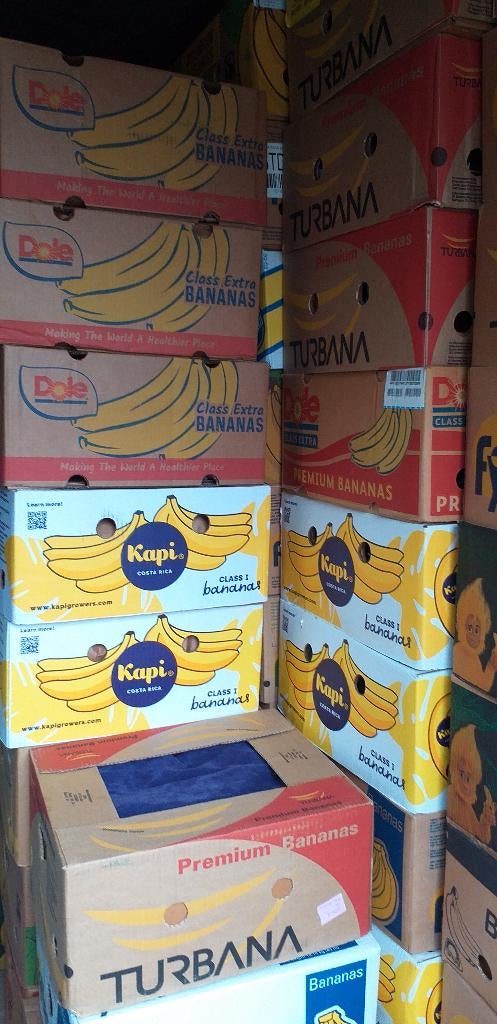 rommelmarkt spullen  bananen dozen, Ophalen, Gebruikt