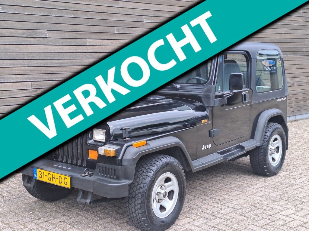 Jeep Wrangler 4.0i Hardtop originele staat, Auto's, 2500 kg, Zwart, Handgeschakeld, 184 pk