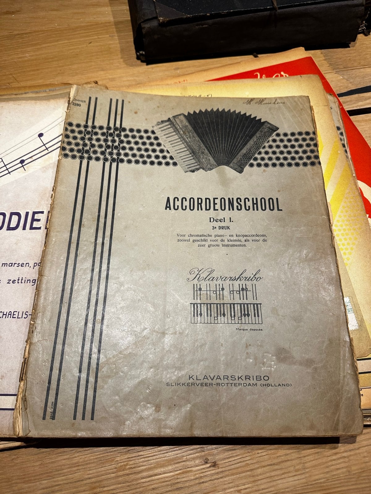 35 stuks Accordeonschool KlavarSkribo bladmuziek, Muziek en Instrumenten, Bladmuziek, Gebruikt, Overige genres, Les of Cursus