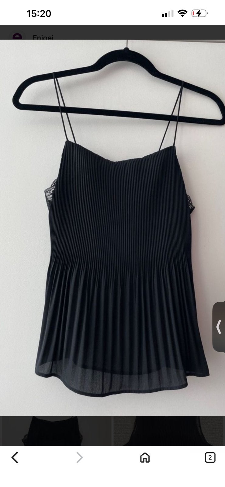 Zwarte top Zara S nieuw chique plissé satijn kant, Kleding | Dames, Tops, Zwart, Nieuw, Ophalen of Verzenden, Maat 36 (S)