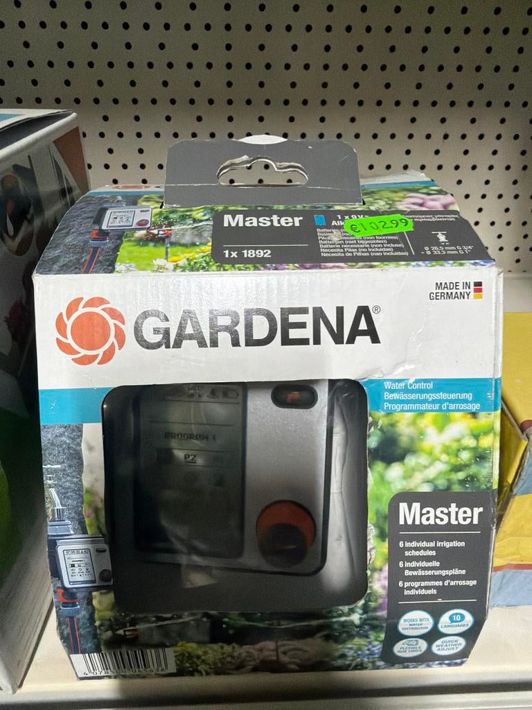 Nieuwe Gardena Master Water Control Besproeiingscomputer, Tuin en Terras, Bewateringscomputers, Ophalen of Verzenden, Nieuw