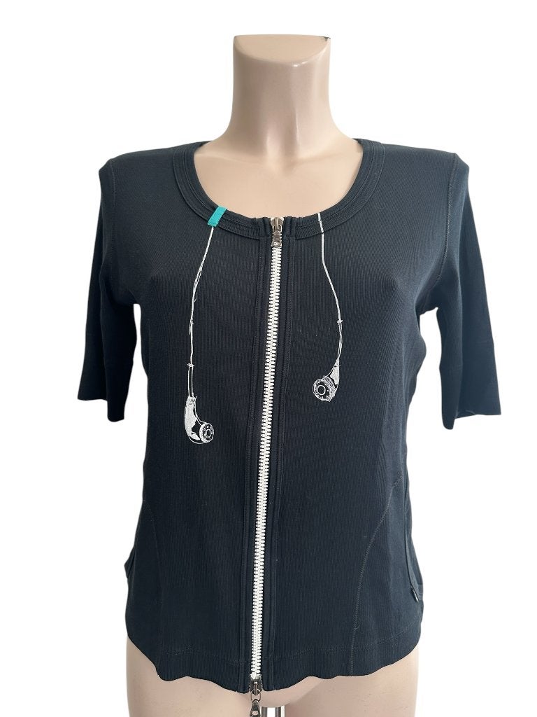 Marc Cain shirt M, Maat 38/40 (M), Zwart, Ophalen of Verzenden, Zo goed als nieuw