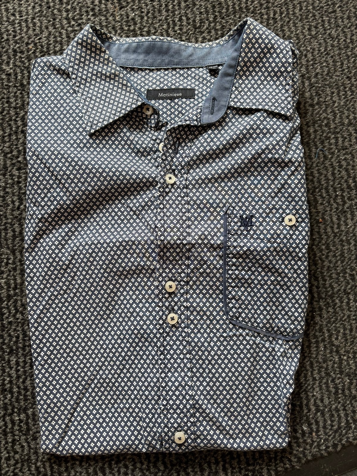 2 nette herenblouses - Maat 45/46 (XXL), Kleding | Heren, Overhemden, Ophalen of Verzenden, Gedragen, Blauw, Overige halswijdtes