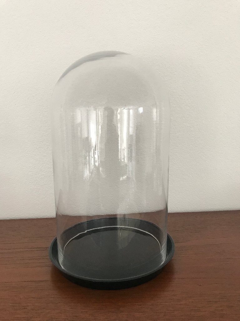 Art Deco Leerdam Persglazen onderschotel met grote glazen, Gebruikt, 20 cm, Ophalen of Verzenden, Met plateau