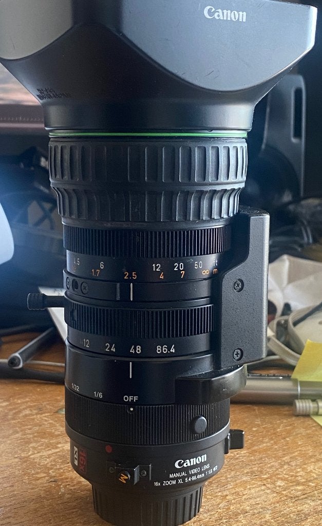 Manual zoomlens voor canon XL Video Camera's, Ophalen of Verzenden, Zo goed als nieuw, Telelens, Zoom