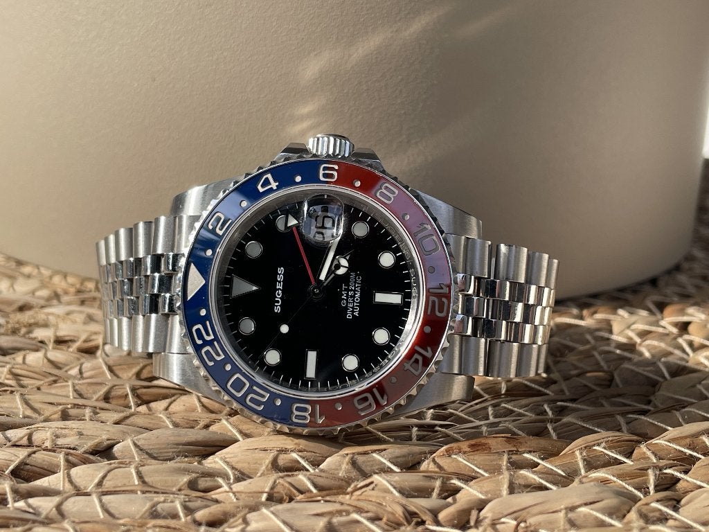 Sugess S420 GMT Pepsi, Sieraden, Tassen en Uiterlijk, Overige merken, Staal, Staal, Verzenden
