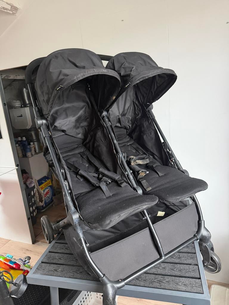 Hauck Swift Duo Tweeling Kinderwagen - Goede Staat, Gebruikt, Duowagen, Ophalen of Verzenden, Kinderwagen