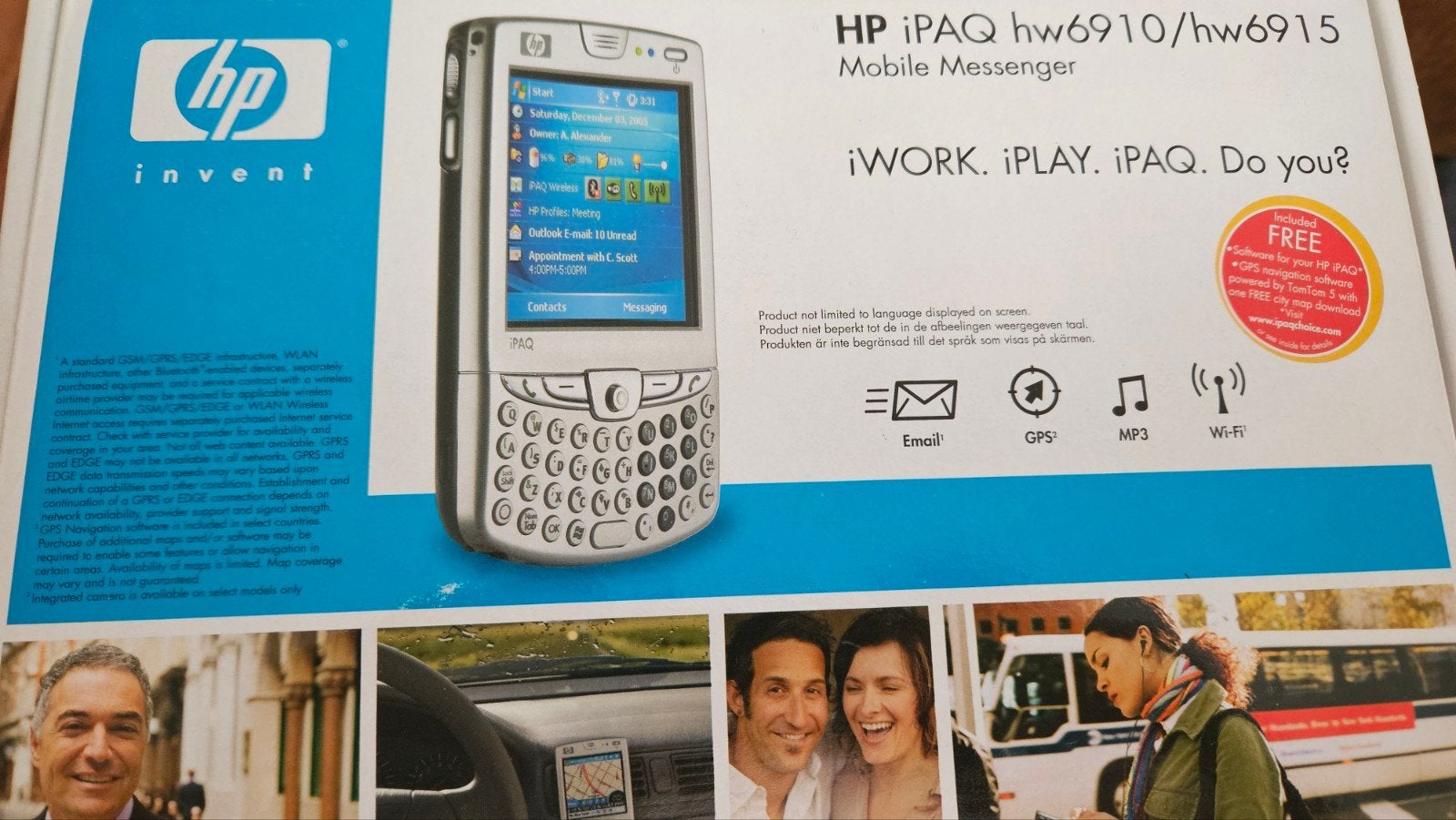 HP iPAQ hw6910/hw6915 Mobile Messenger - Complete Doos, Overige merken, Gebruikt, Internet, Ophalen of Verzenden
