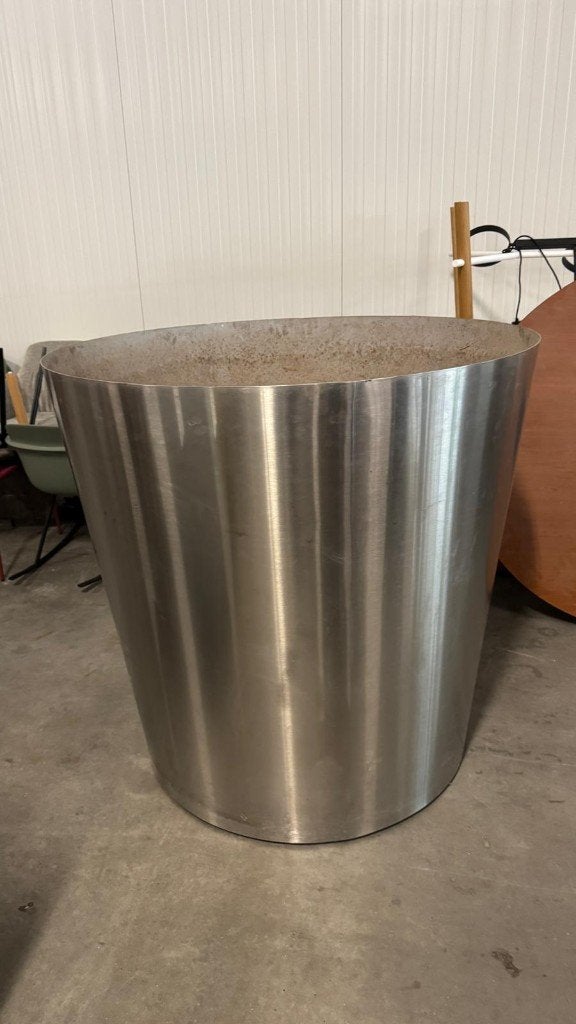 Grote industriële verrijdbare plantenbak, Tuin en Terras, Ophalen, 100 cm of meer, Rond, Zo goed als nieuw