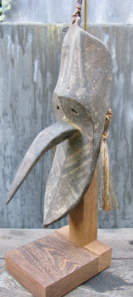 MASKER MOSQUITO SEPIK PAPOEA NIEUW GUINEA OP SOKKEL, Hout, Masker, Papoea-Nieuw-Guinea, Ophalen of Verzenden