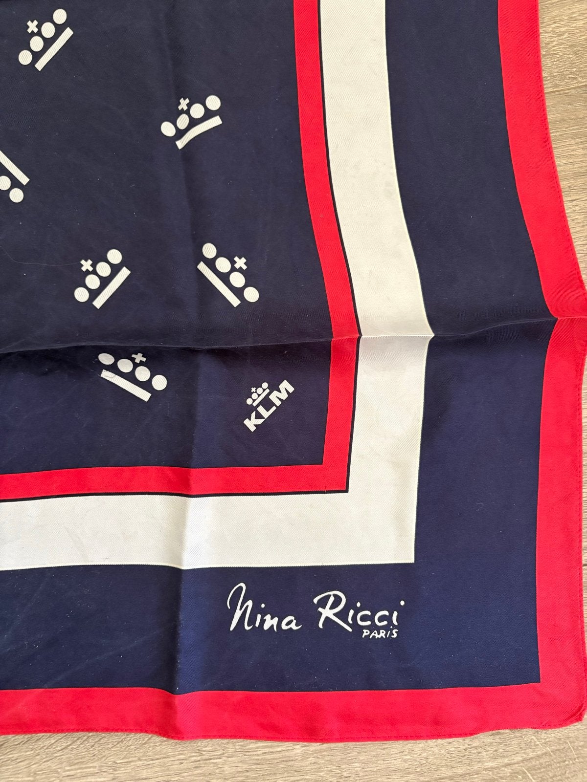 2 Vintage Nina Ricci x KLM Sjaals, Kleding | Dames, Ophalen, Zo goed als nieuw, Maat 36 (S), Sjaal