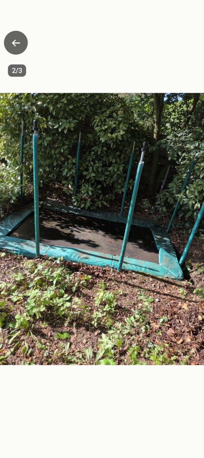 rechthoekige trampoline, Ophalen, Gebruikt