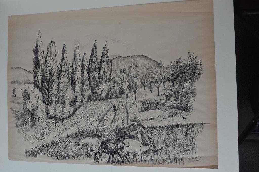 JEANNE BIERUMA OOSTING O.I. Tekening 1940 CLIOSCLAT FR. K30, Verzenden
