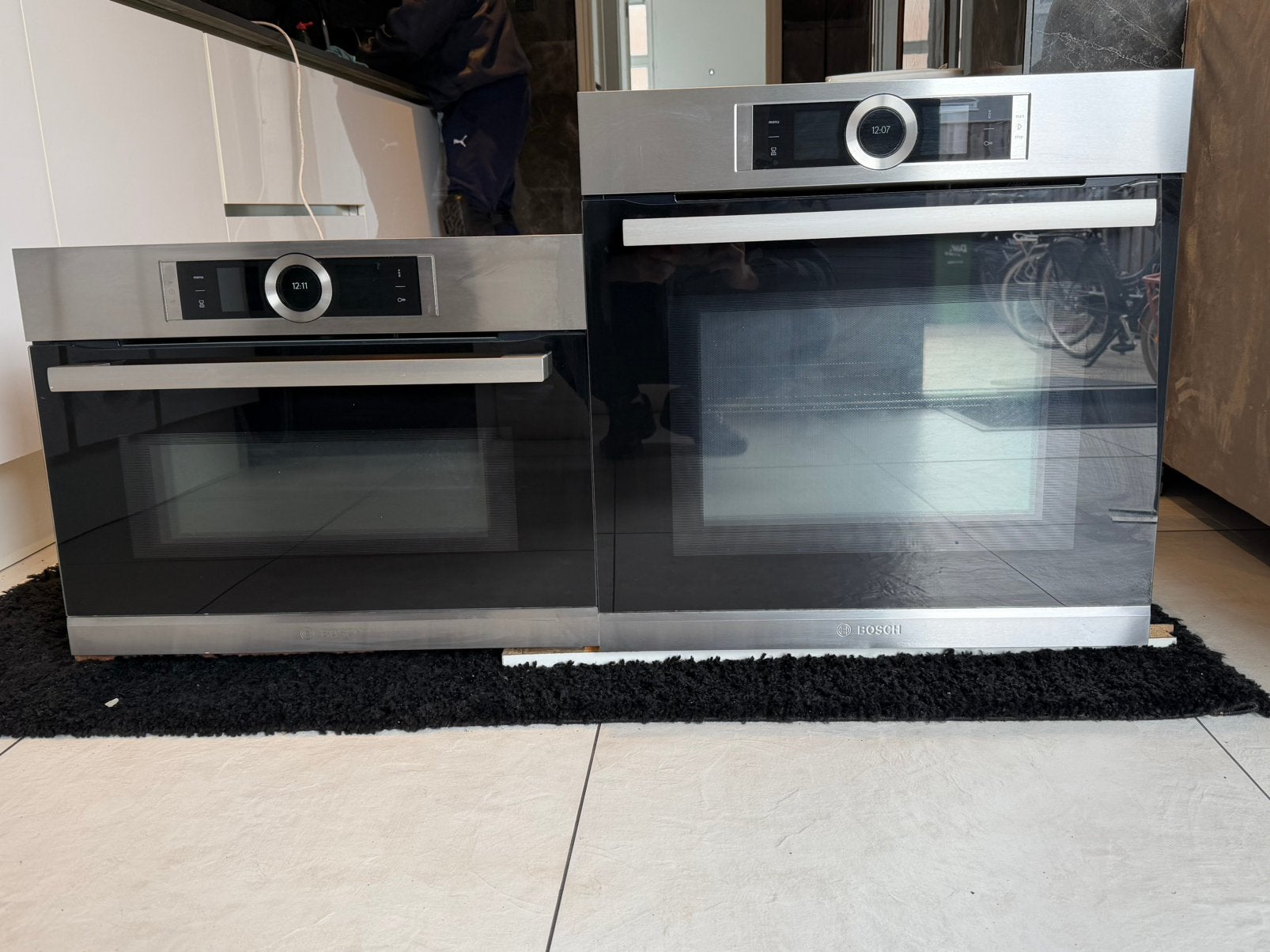 Bosch combi oven magnetron set, Witgoed en Apparatuur, Ophalen of Verzenden, Zo goed als nieuw, Oven met grill