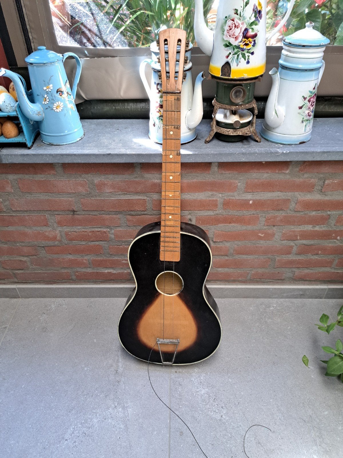 gitaar opknapper, Muziek en Instrumenten, Snaarinstrumenten | Gitaren | Akoestisch, Ophalen, Gebruikt, Klassieke of Spaanse gitaar
