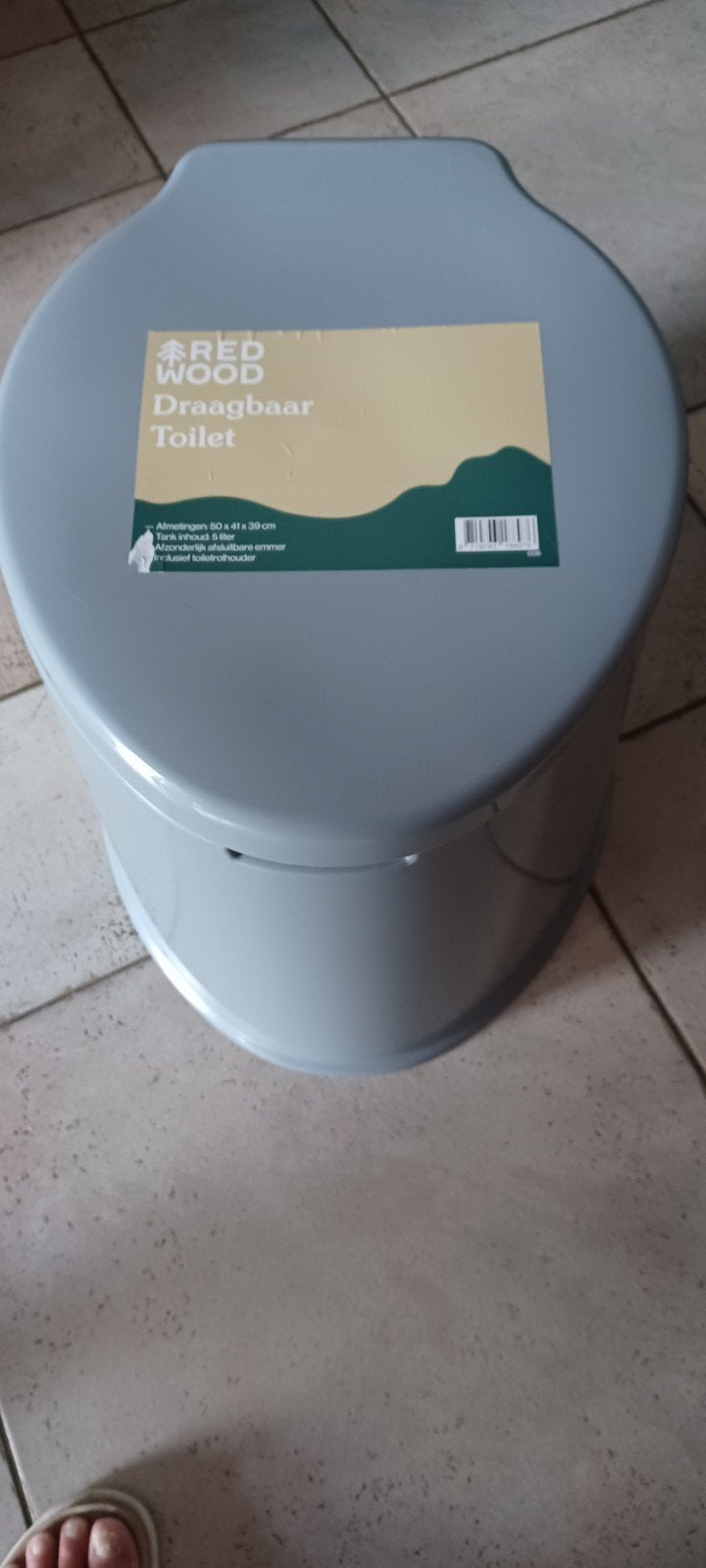 Nieuwe draagbare camping wc - Red Wood, Ophalen, Nieuw