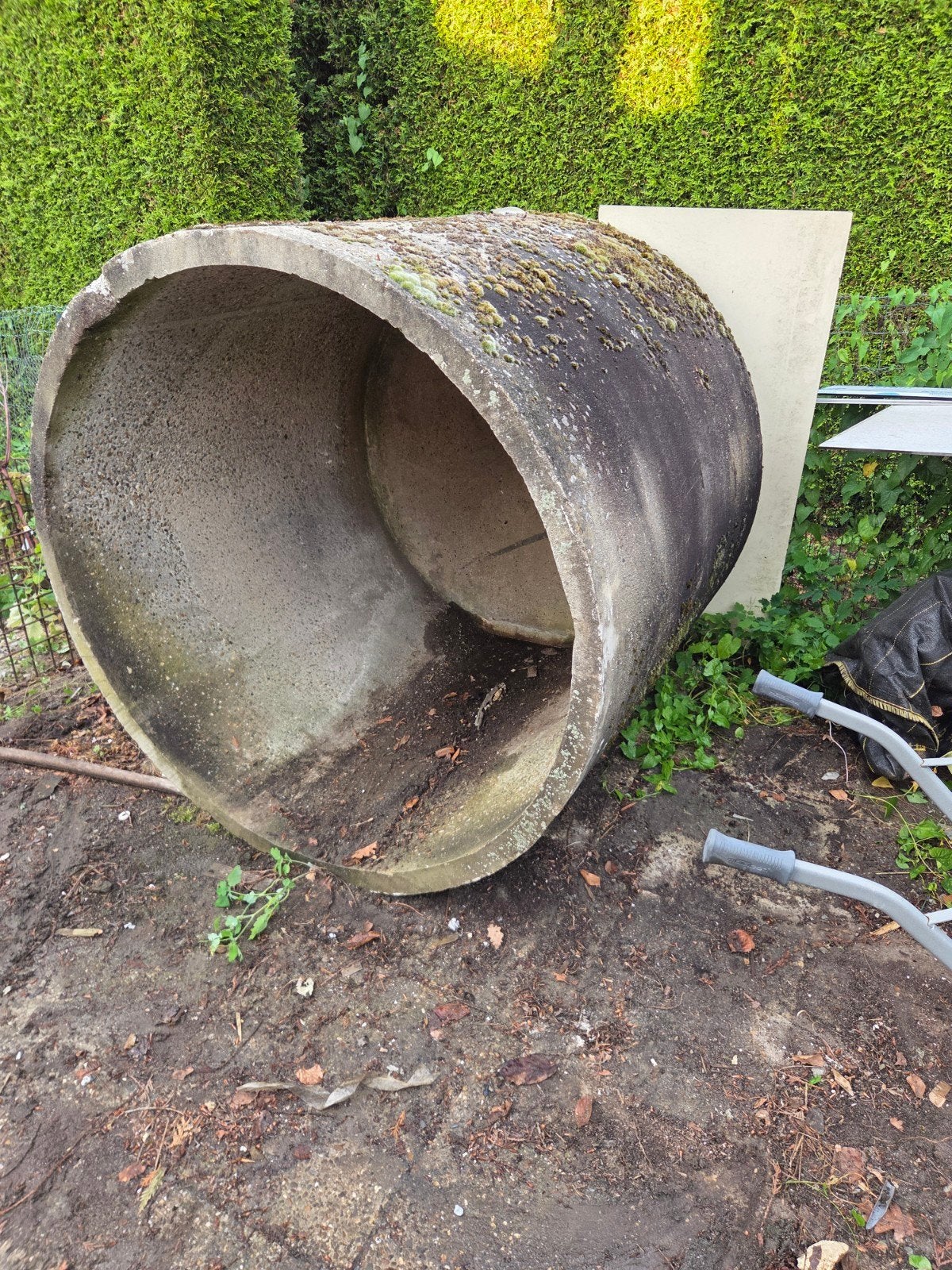 Betonnen put 1300x1250 met 2 afvoergaten 80mm, Gebruikt, Ophalen of Verzenden, 80 mm of meer, Overige materialen