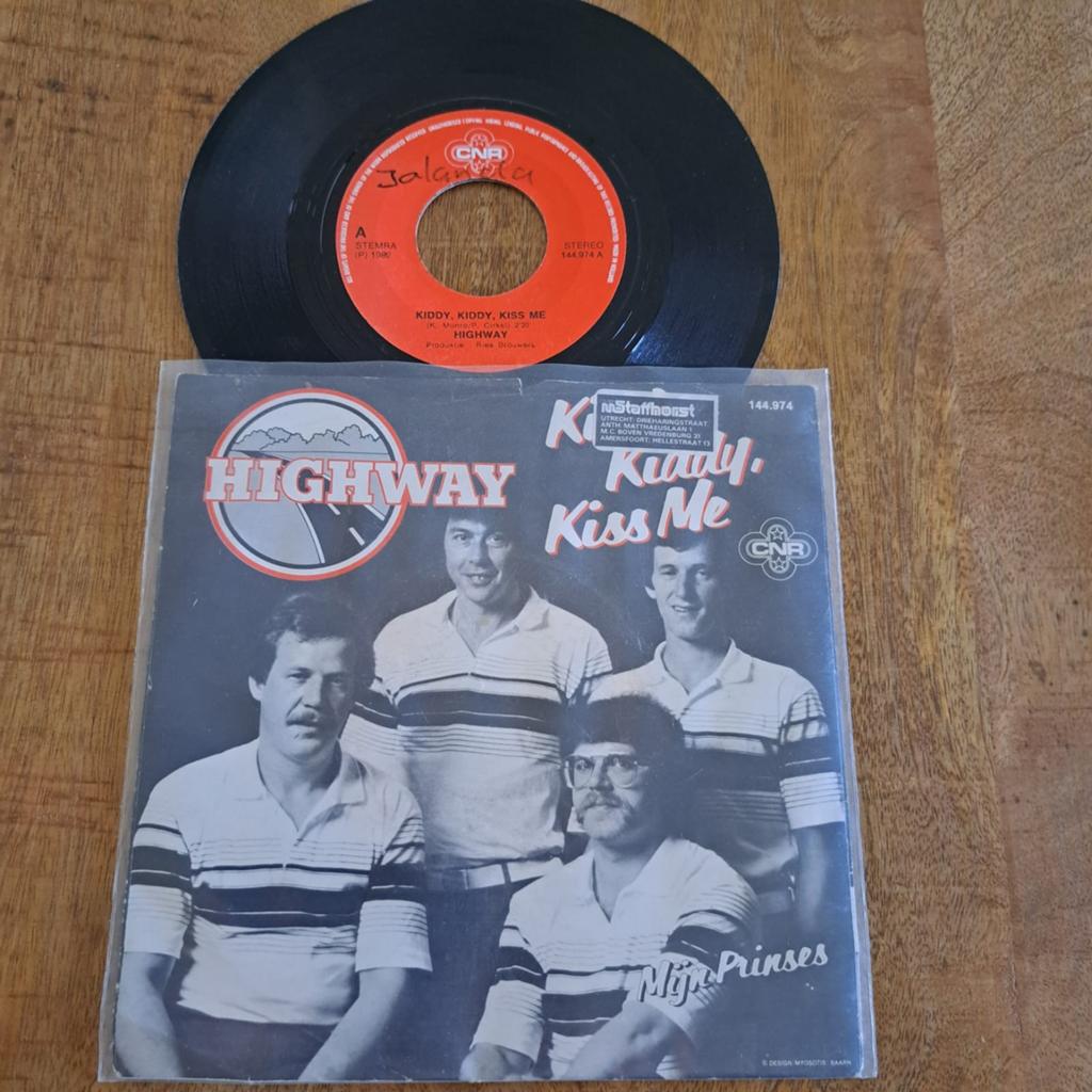 Highway - Kiddy, Kiddy, Kiss Me / Mijn Prinses (Single), Fotohoes, Ophalen, Gebruikt, Nederlandstalig