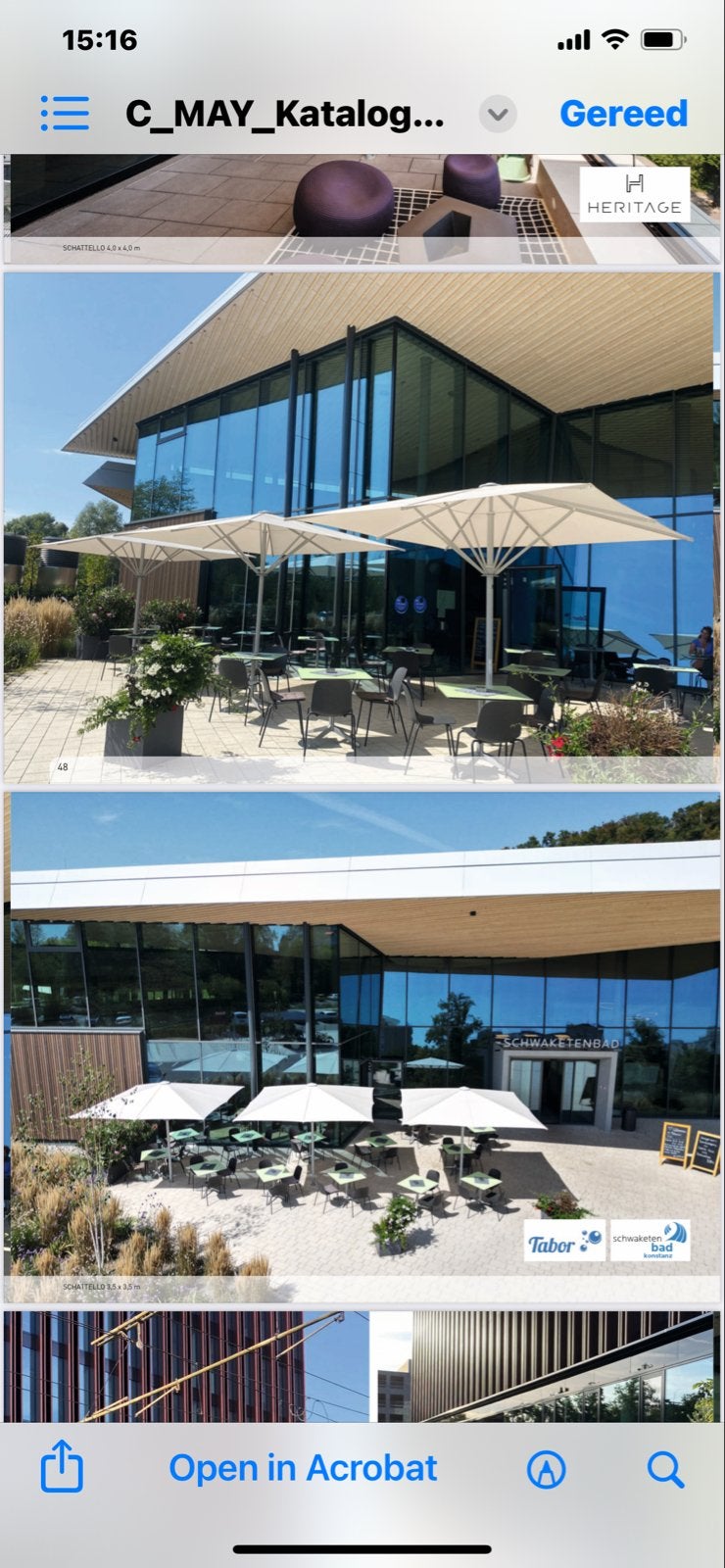 Horeca parasols - Diverse modellen en maten, Ophalen of Verzenden