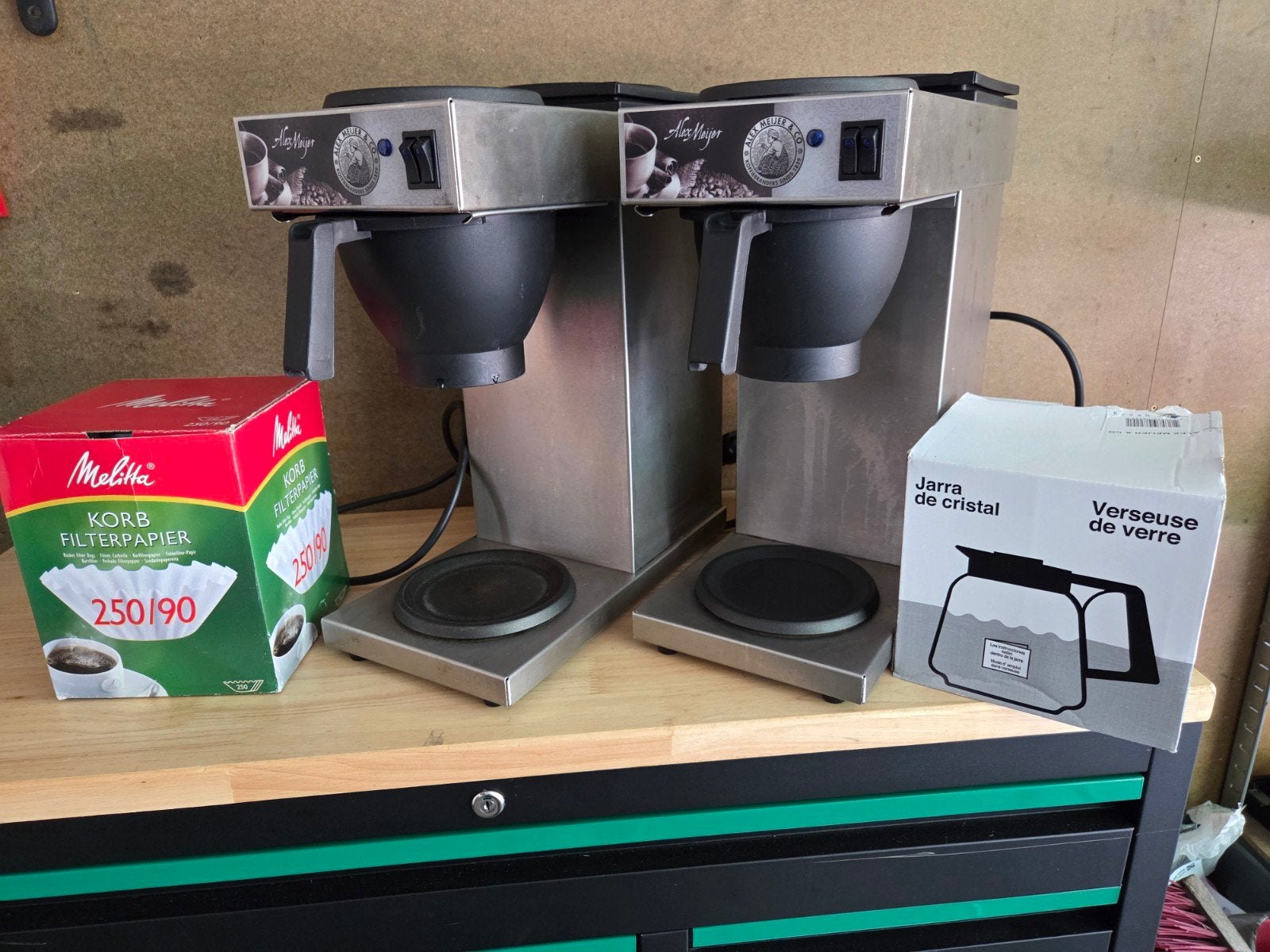 2x Animo Excelso Snelfilter Koffiezetapparaat., Ophalen, Gebruikt, 10 kopjes of meer, Koffiemachine
