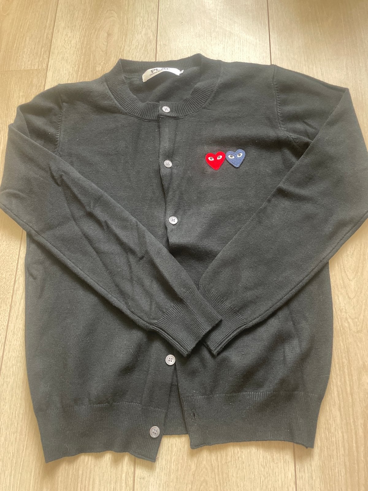 Zwart Comme des Garçons PLAY vest met hartjes, M, Kleding | Dames, Verzenden, Zo goed als nieuw, Maat 38/40 (M), Zwart